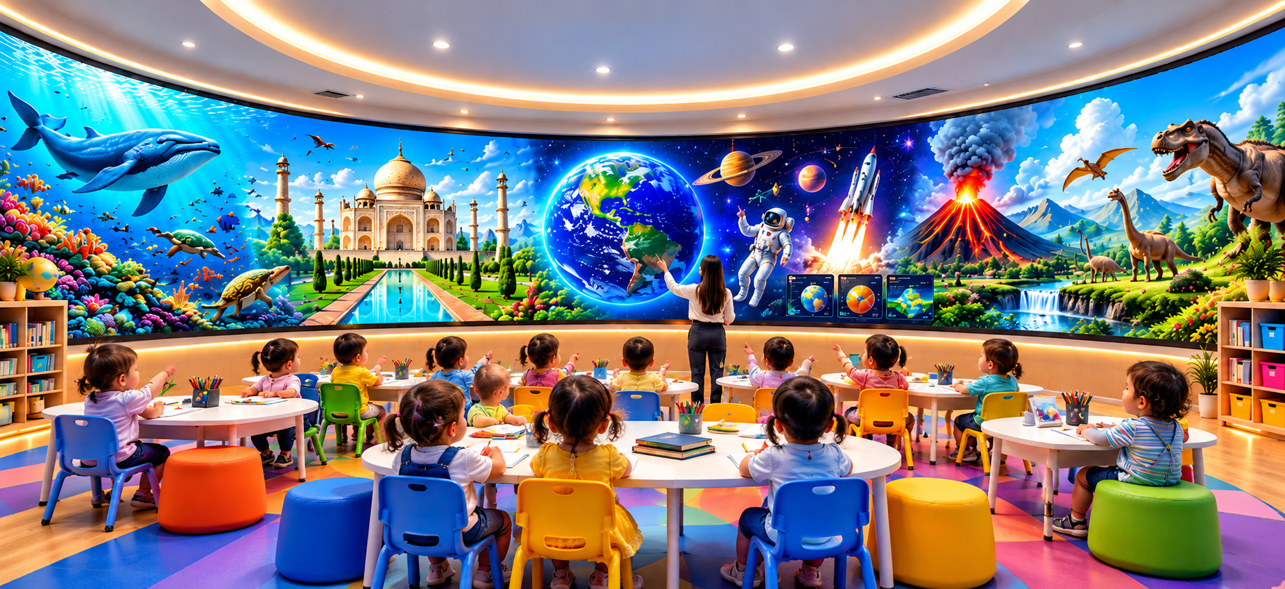 Students learning together