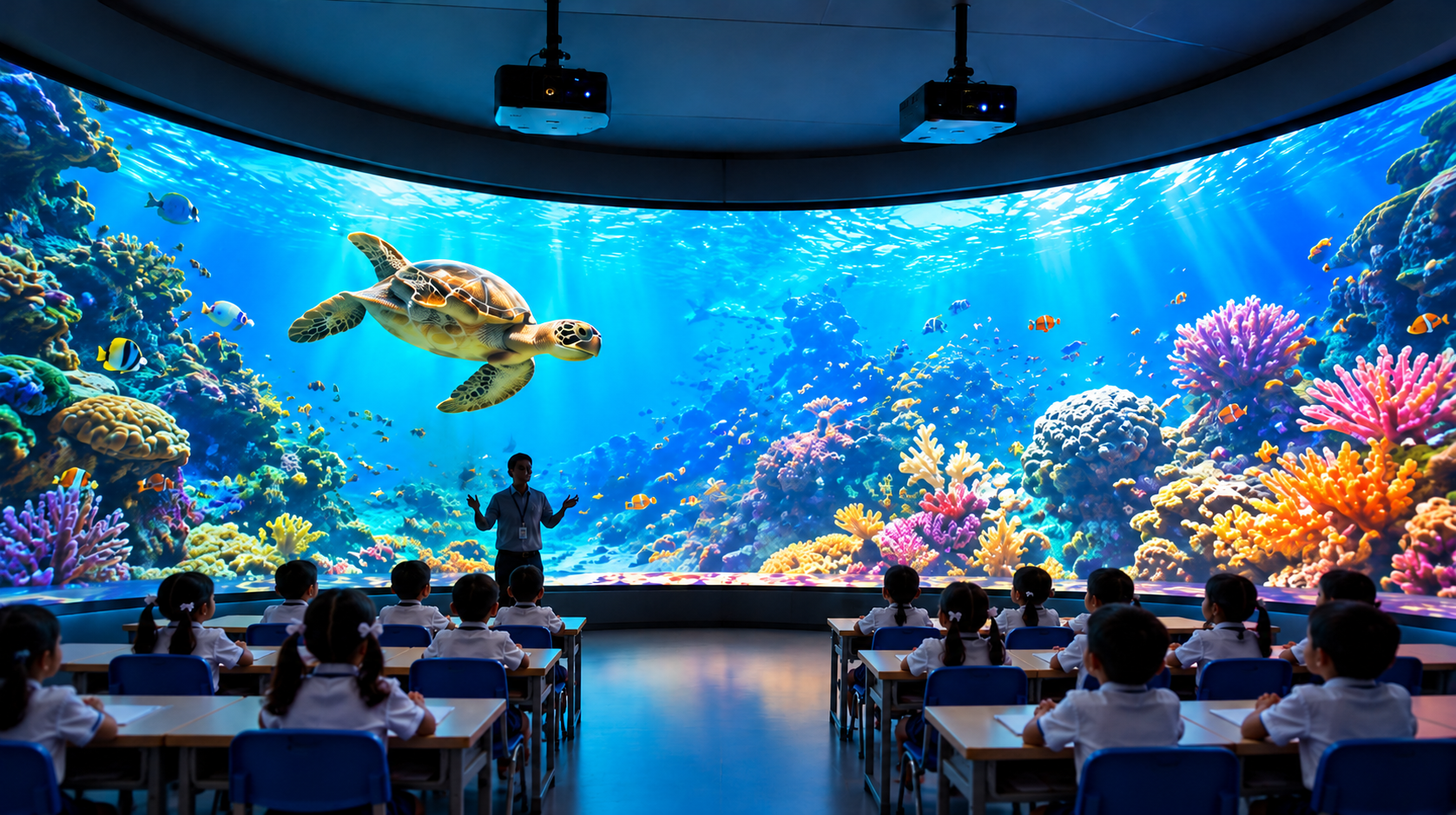 Immersive ocean learning environment